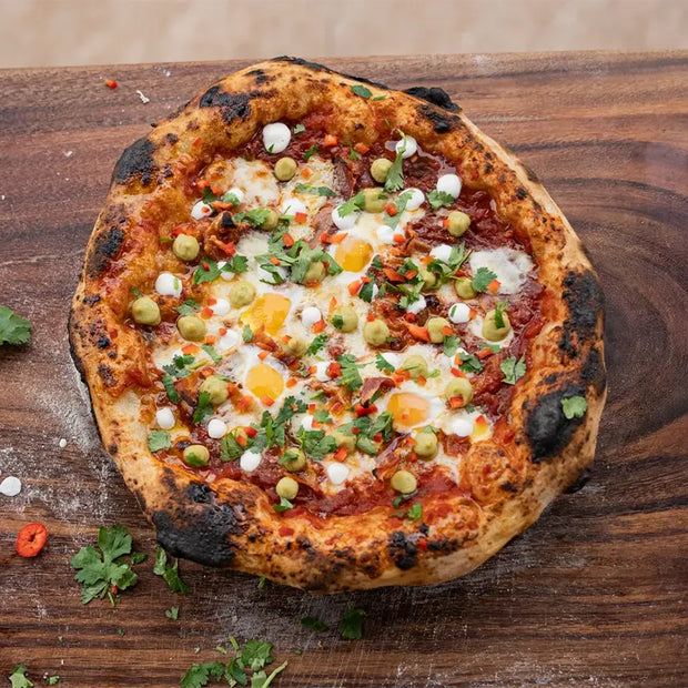 <h3> <strong>Pizza Huevos Rancheros</strong>
</h3>