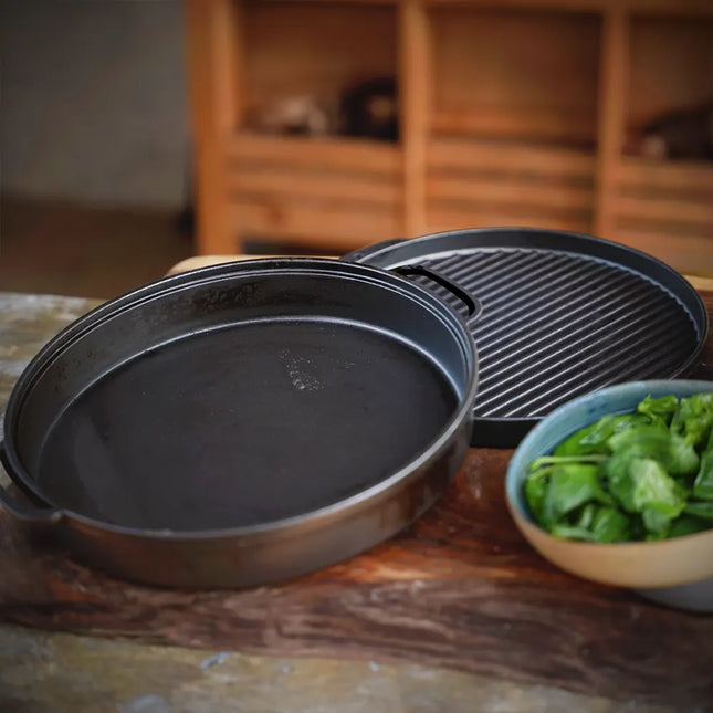 Revolve Two-Sided Cast Iron Pan